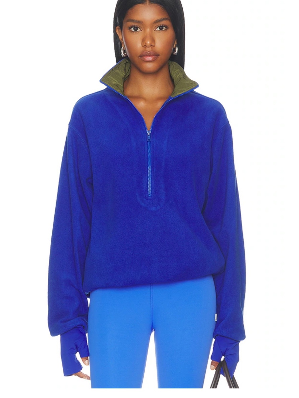 Entire Studio Shell Fleece in Cerulean